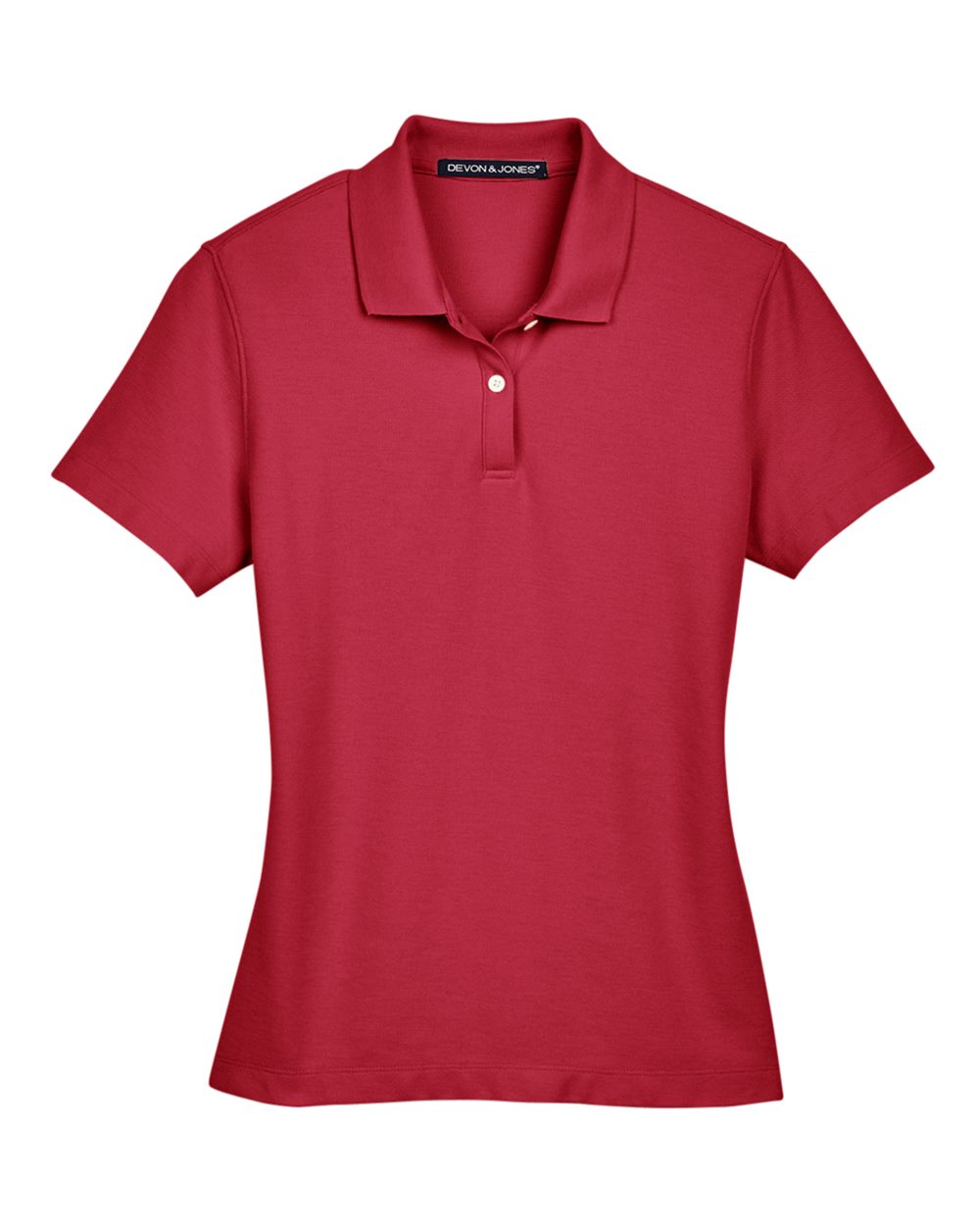 Front View of Red Women's DRYTEC20™ Performance Polo - DG150W