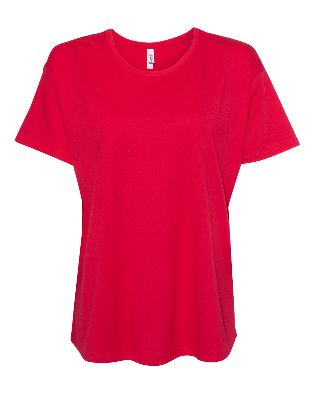 Front View of Red Women’s Ideal Flow T-Shirt - 1530