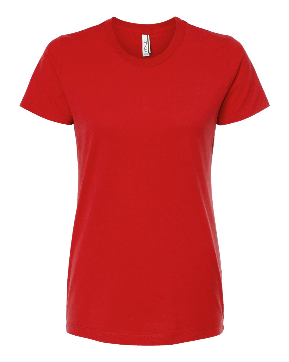 Front View of Red Women's Premium Cotton T-Shirt - 516