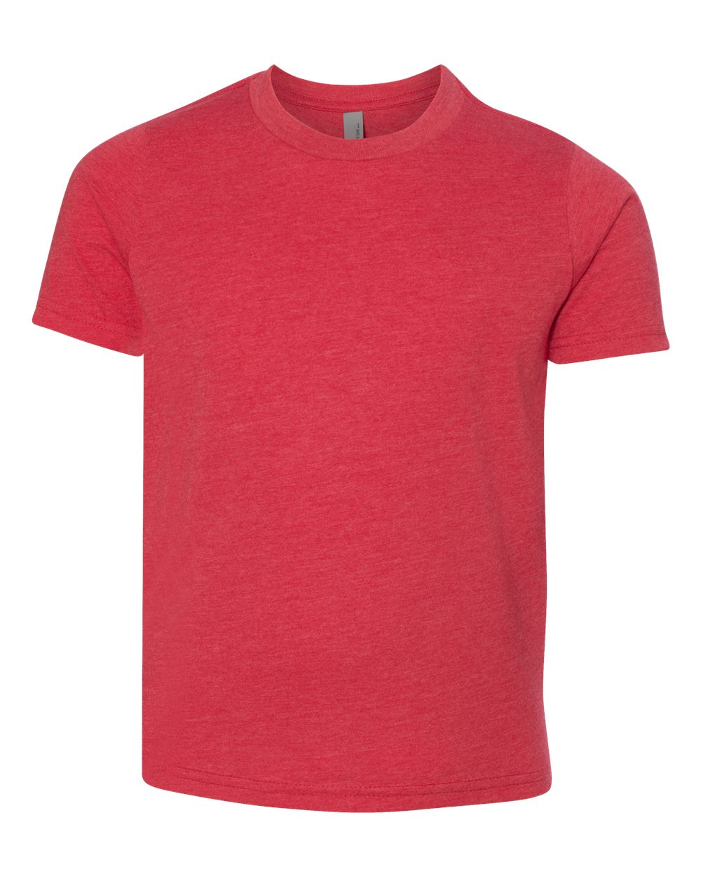 Front View of Red Youth CVC T-Shirt - 3312
