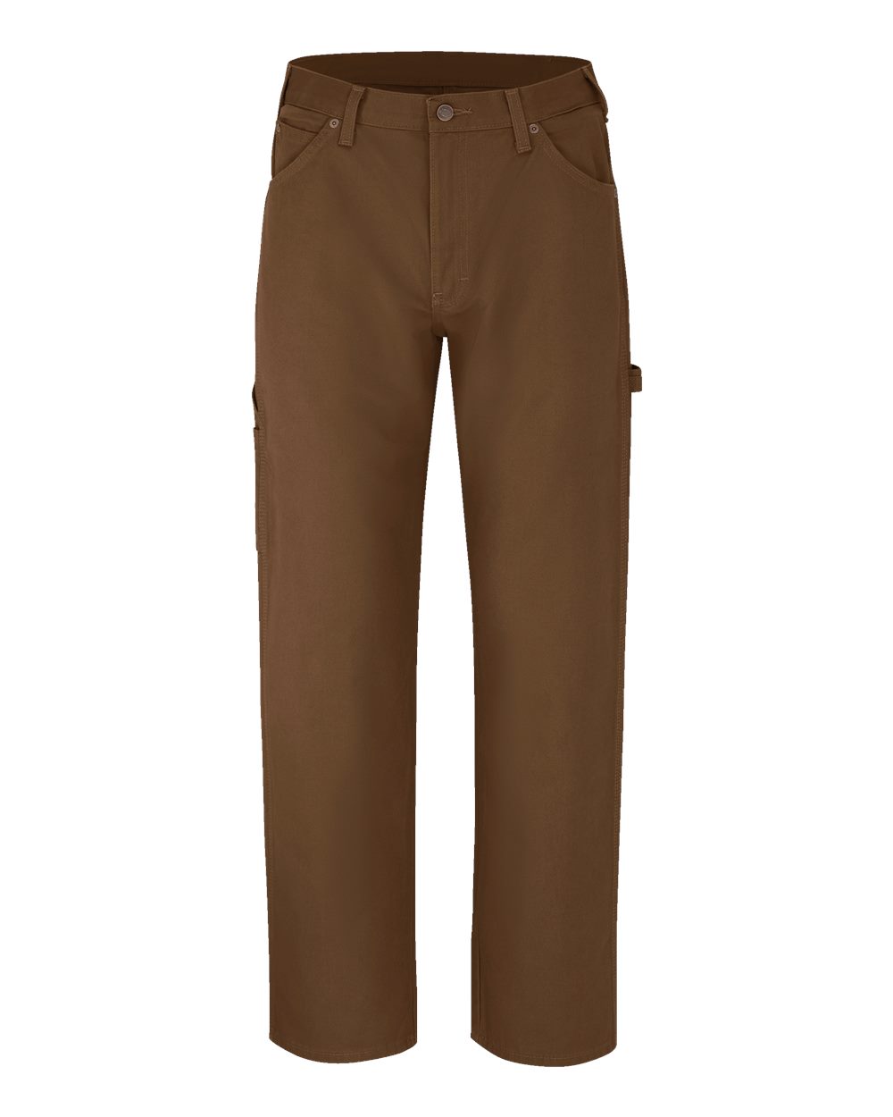 Front View of Rinsed Timber - 37 Unhemmed Duck Carpenter Jeans - 1933