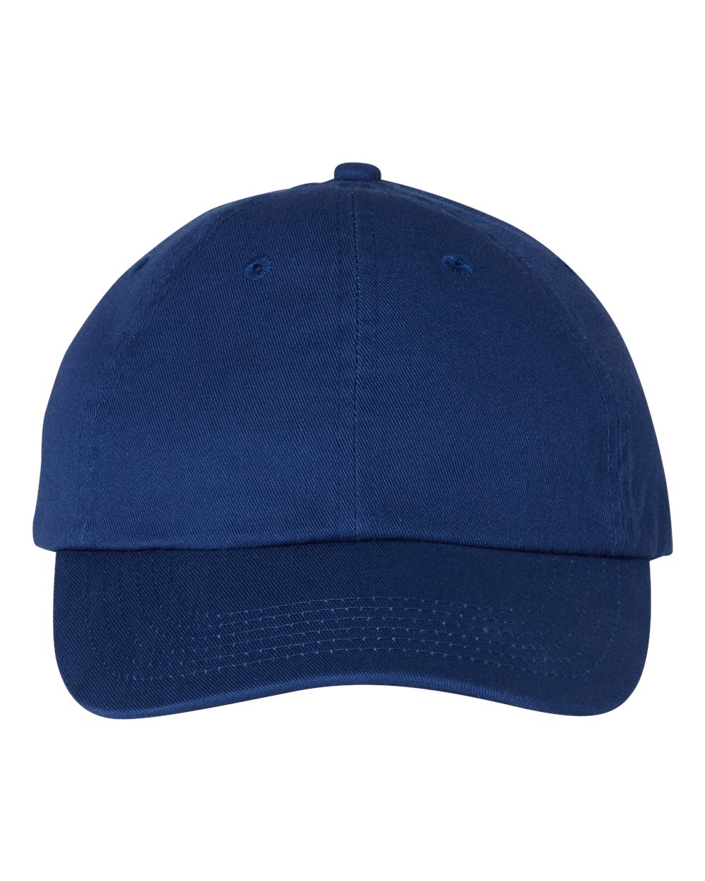 Front View of Royal Bio-Washed Classic Dad Hat - VC300A