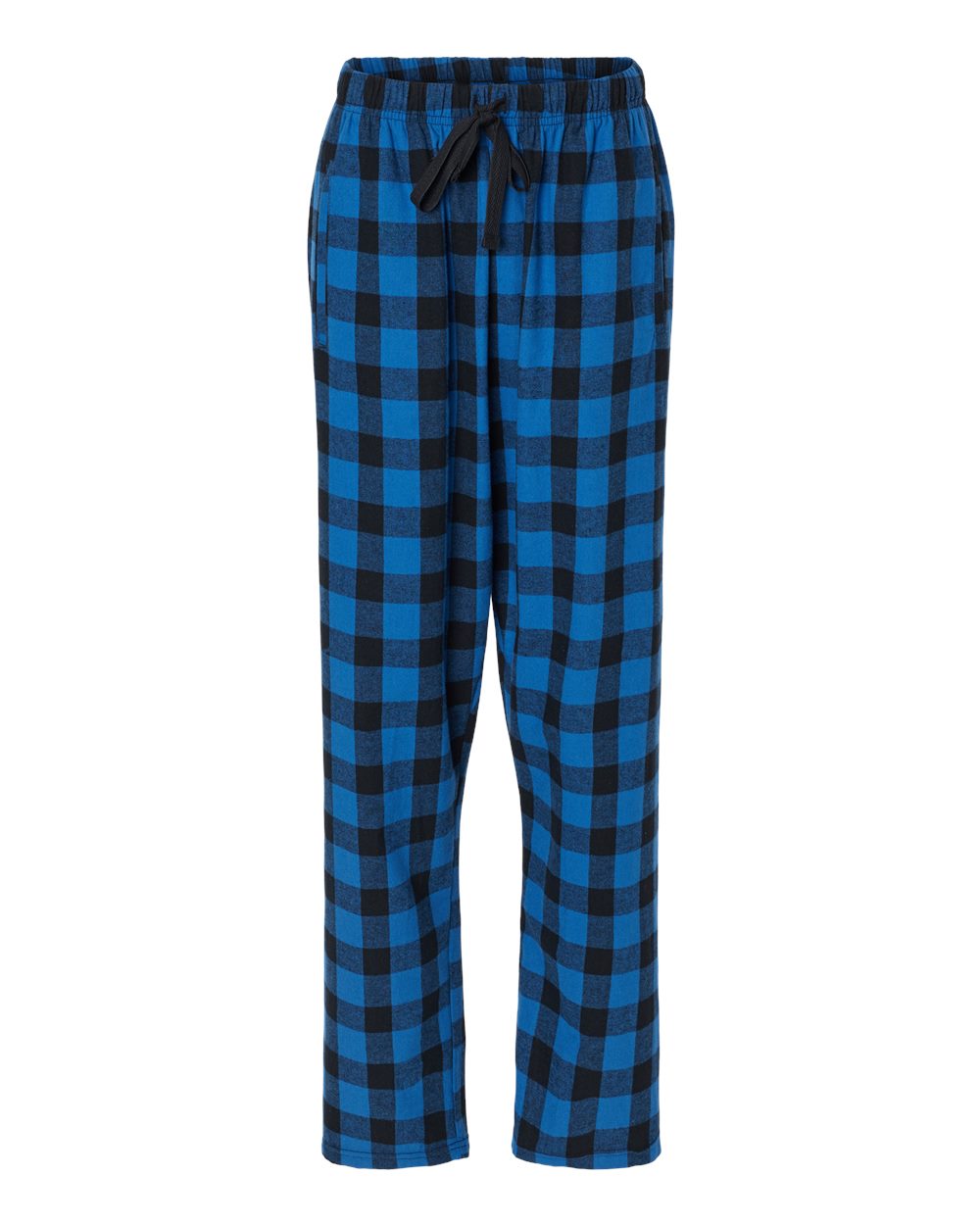 Front View of Royal/ Black Buffalo Women's Haley Flannel Pants - BW6620