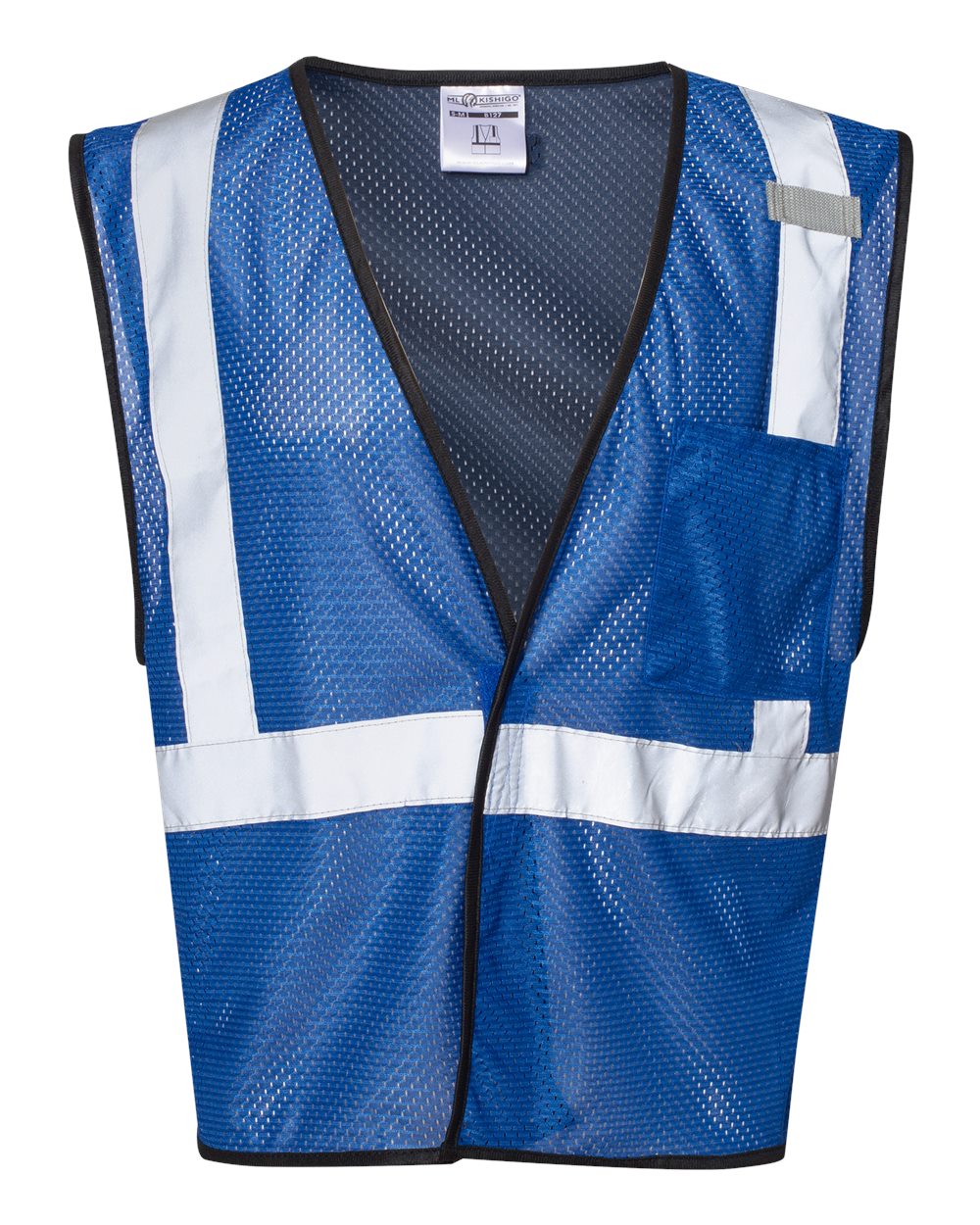 Front View of Royal Blue - B121 EV Series® Enhanced Visibility Non-ANSI Vest - B120-131