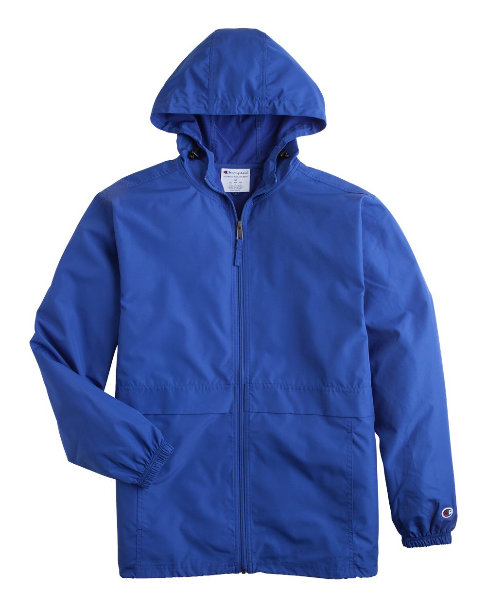 Front View of Royal Blue Full-Zip Anorak Jacket - CO125