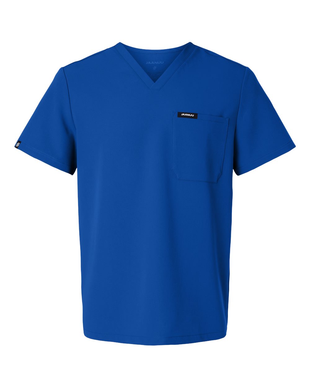 Front View of Royal Blue Holmes Everyday 1-Pocket Scrub V-Neck Top - M10001