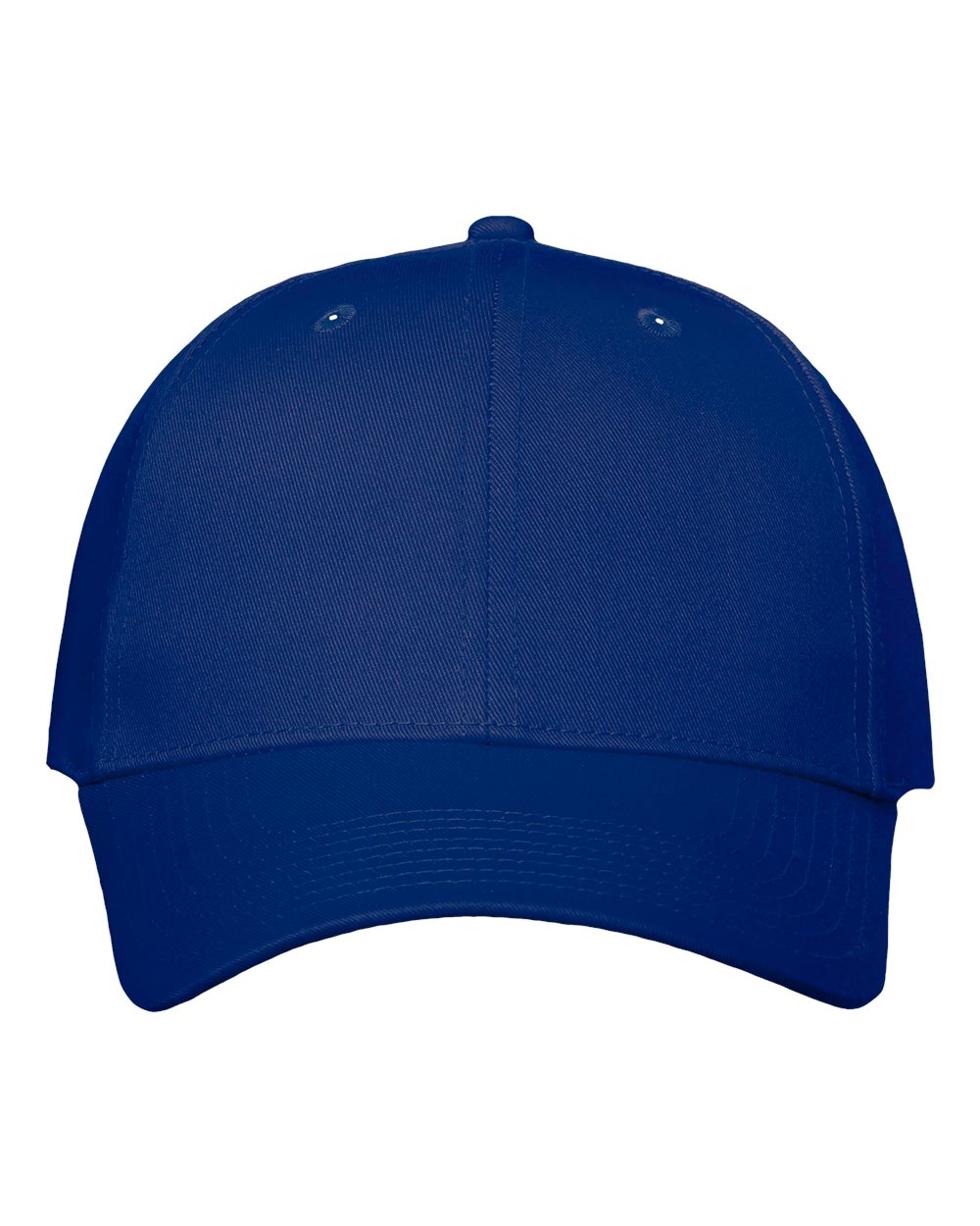 Front View of Royal Blue Lightweight Twill Cap - VC100