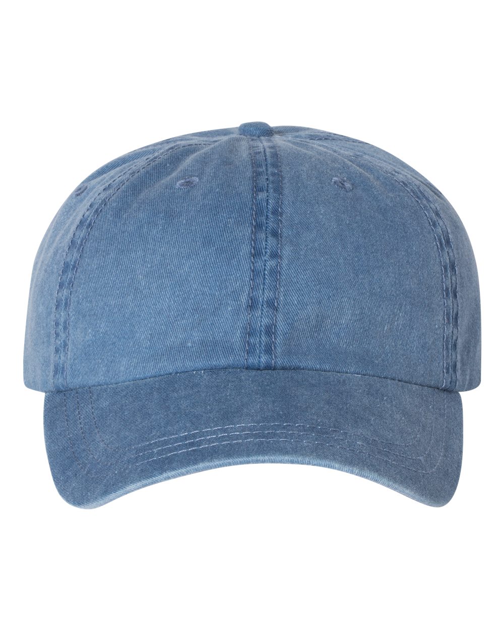 Front View of Royal Blue Pigment-Dyed Cap - SP500