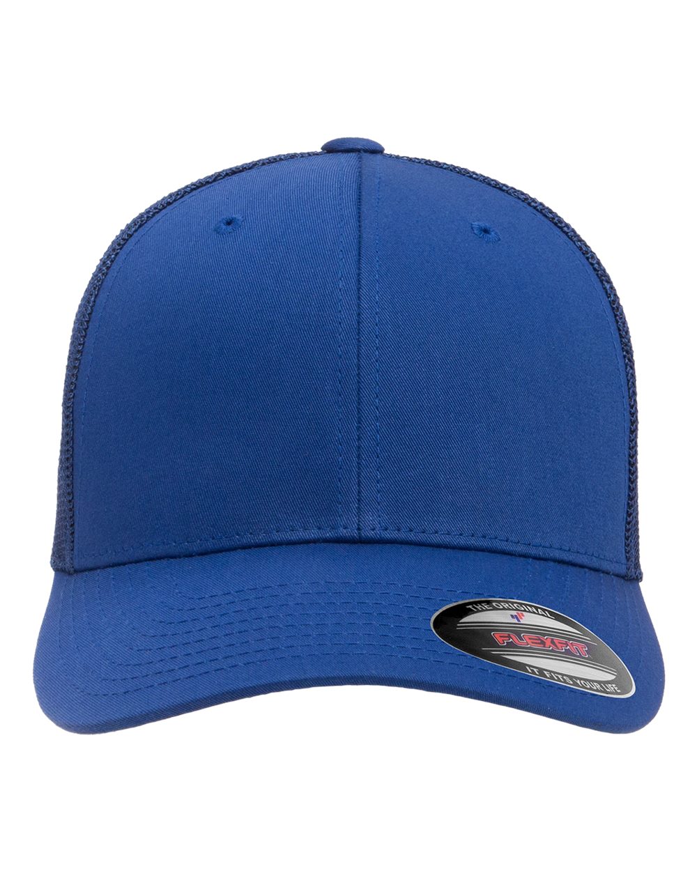 Front View of Royal Blue Trucker Cap - 6511