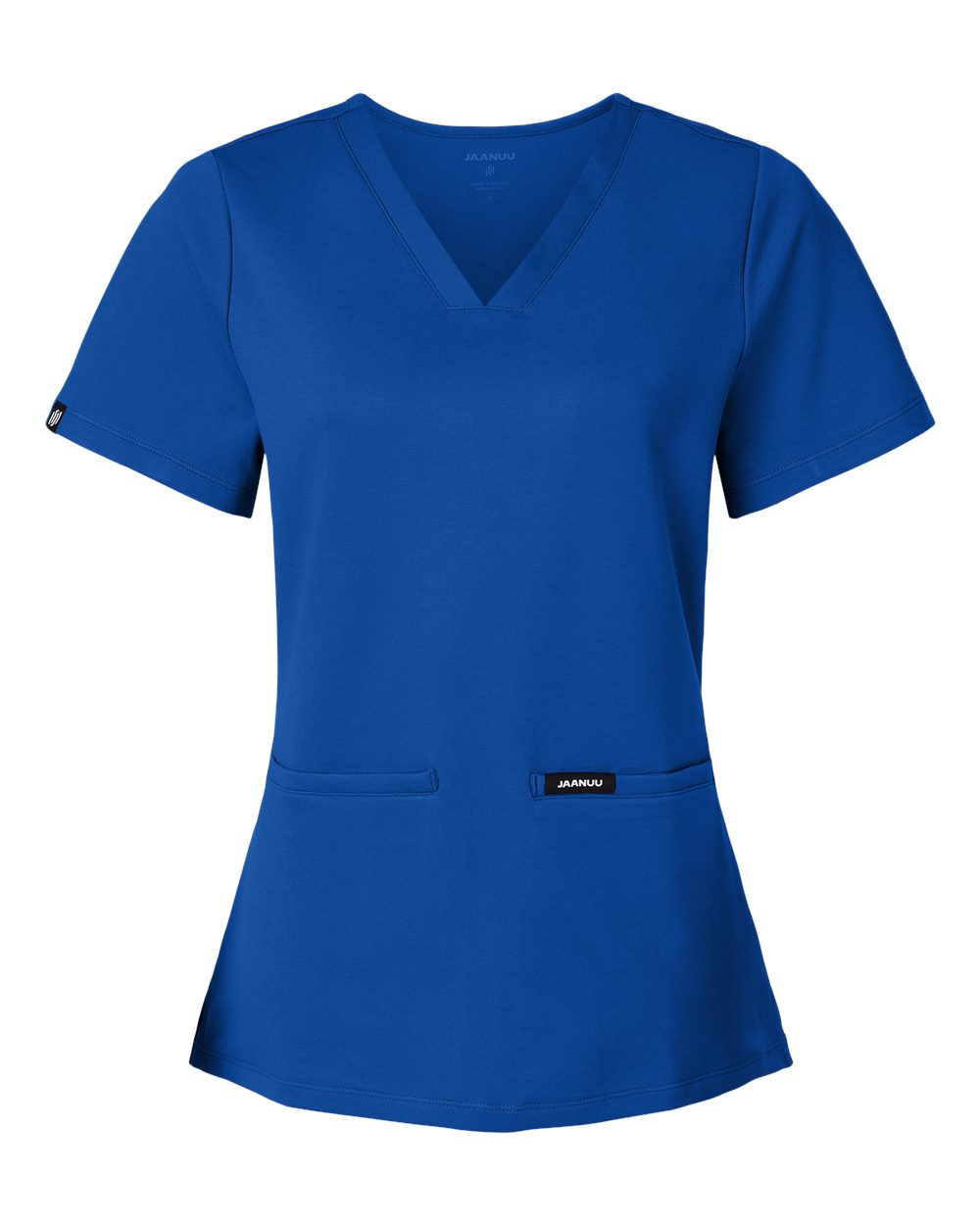Front View of Royal Blue Women's Cesi Ultrasoft Scrub V-Neck Top - W30003