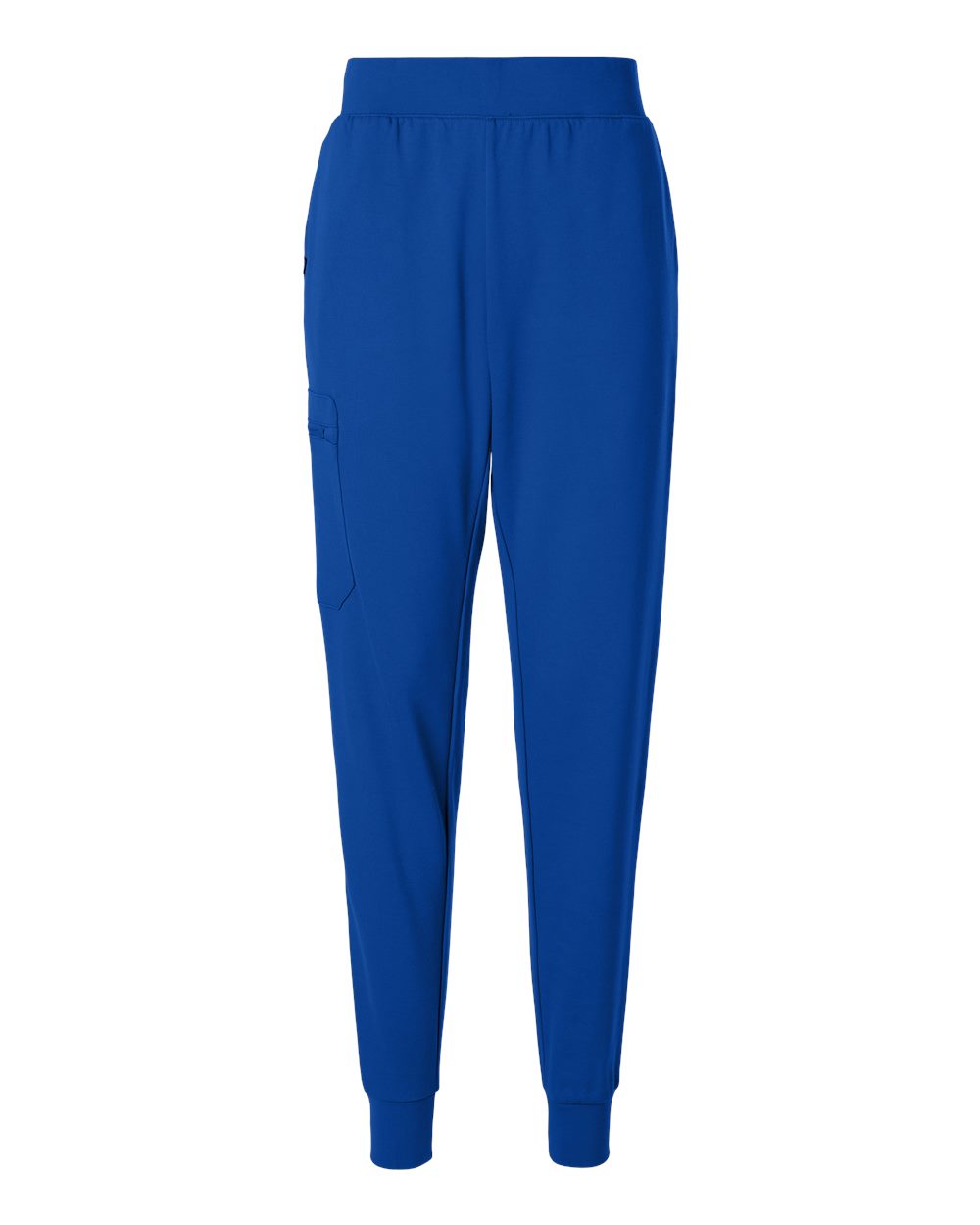 Front View of Royal Blue Women's Rubi Ultrasoft Scrub Joggers - Petite Sizes - W40001P