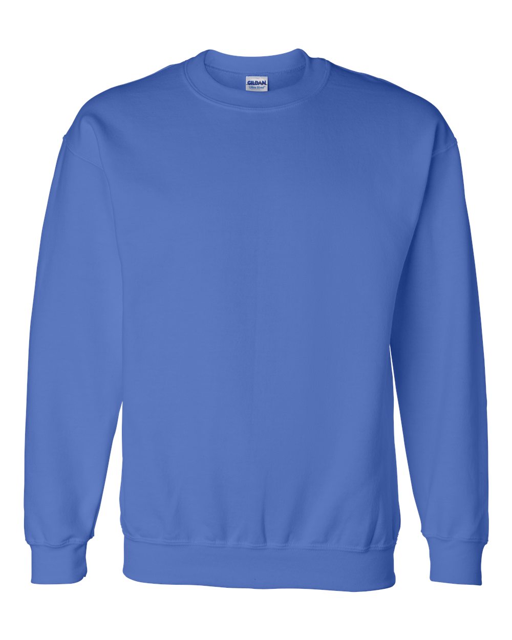Front View of Royal DryBlend® Crewneck Sweatshirt - 12000