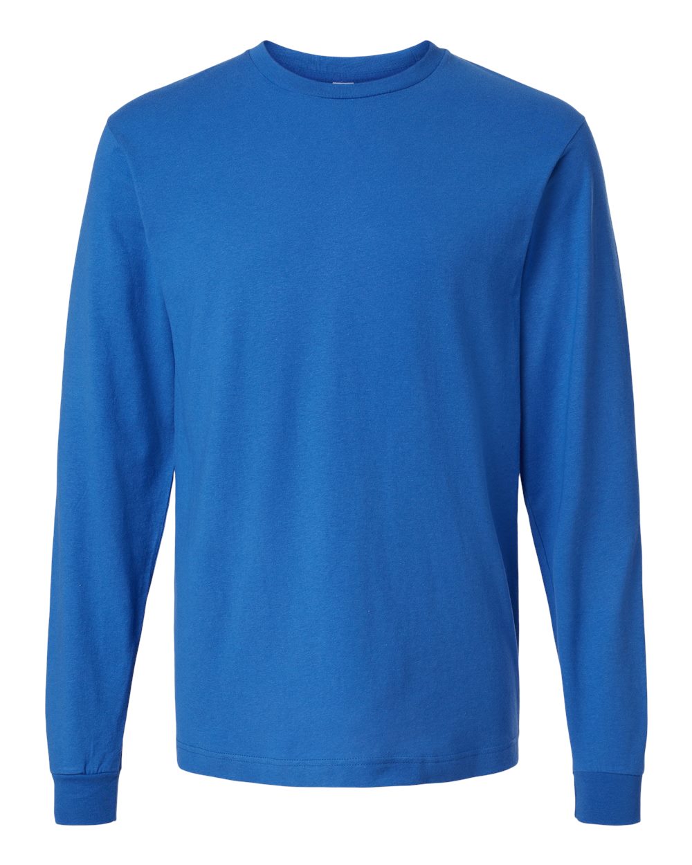 Front View of Royal Fine Jersey Long Sleeve T-Shirt - 202LS