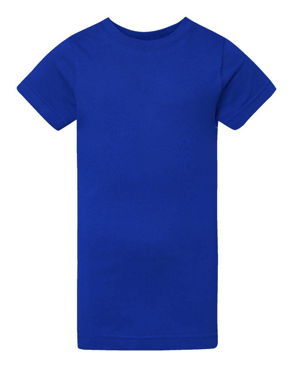 Front View of Royal Girls' Fine Jersey Tee - 2616