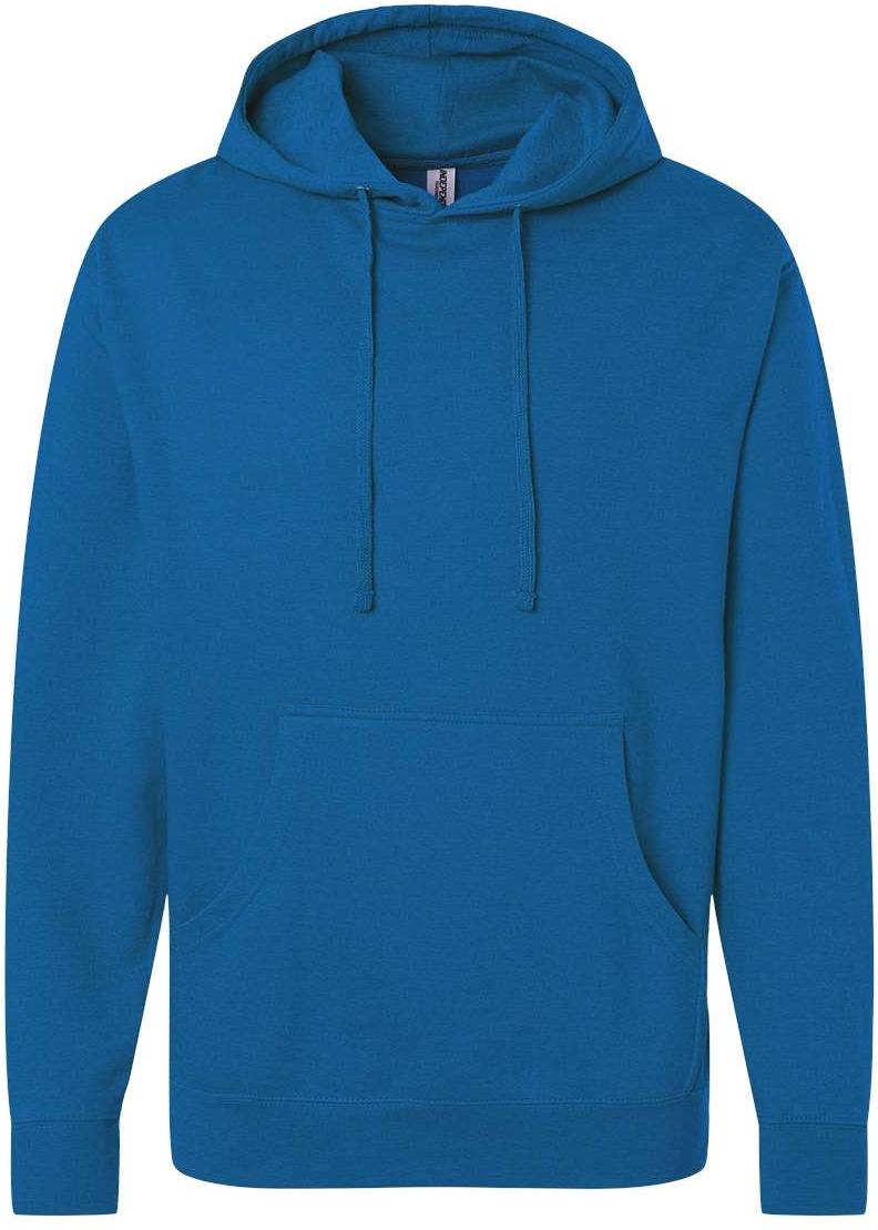 Front View of Royal Heather Midweight Hooded Sweatshirt - SS4500