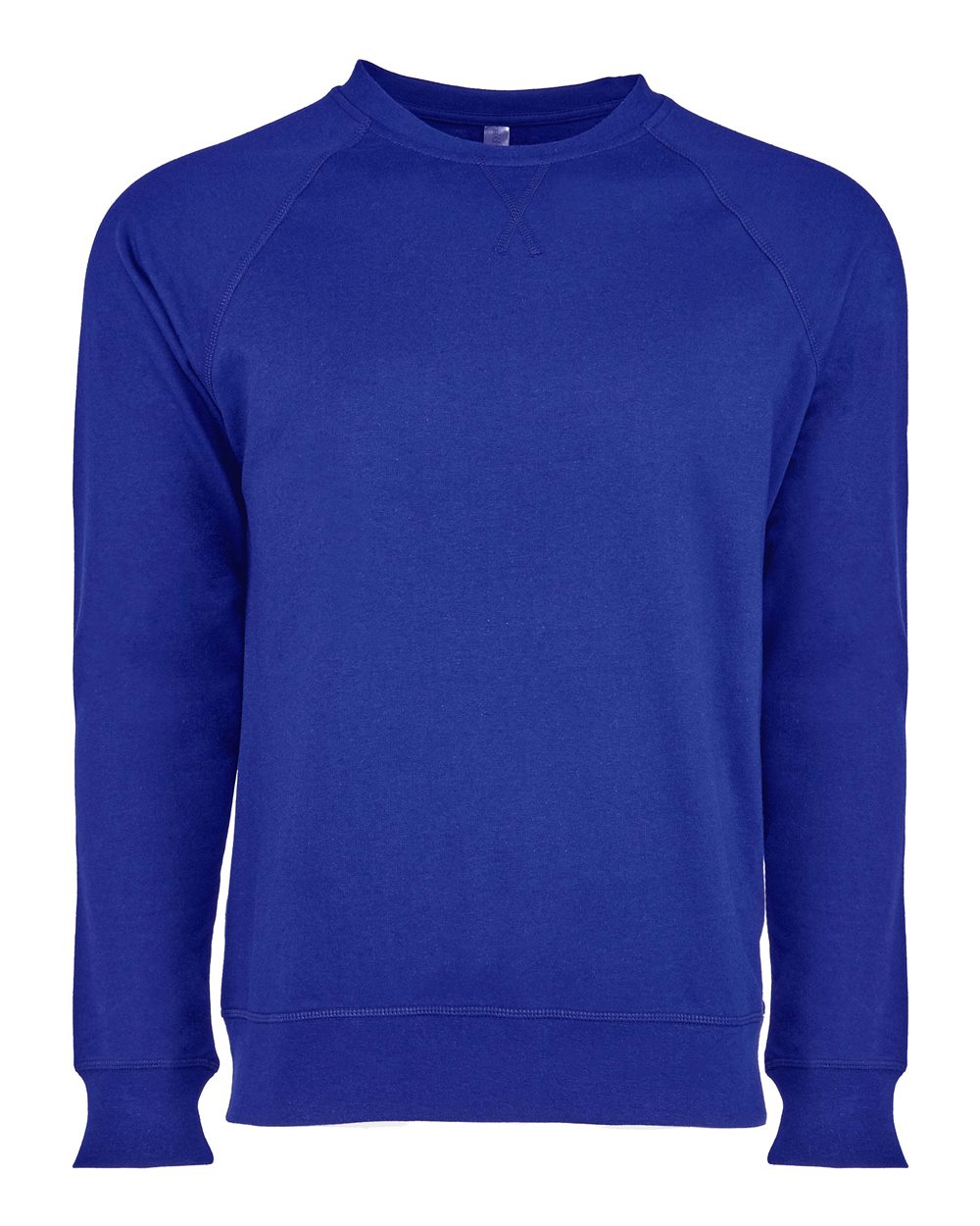 Front View of Royal Laguna Raglan Crewneck Sweatshirt - 9000