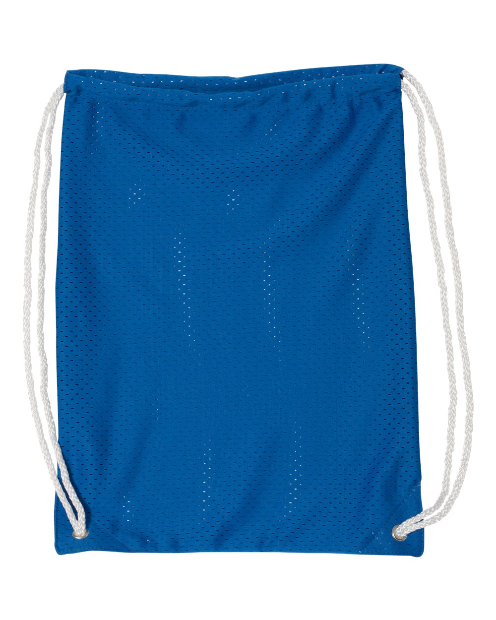 Front View of Royal Mesh Drawstring Backpack - 8895