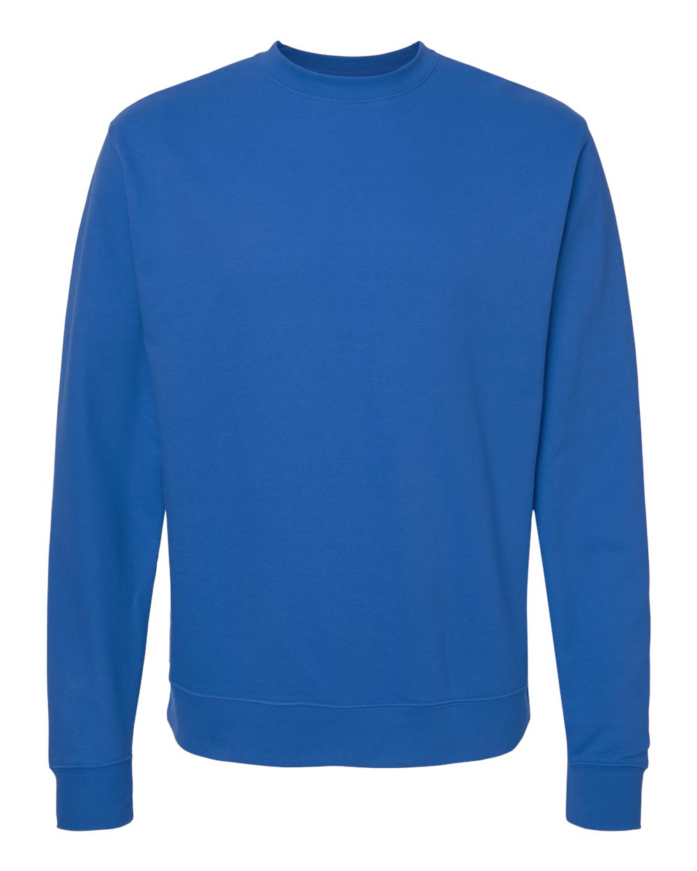 Front View of Royal Midweight Crewneck Sweatshirt - SS3000