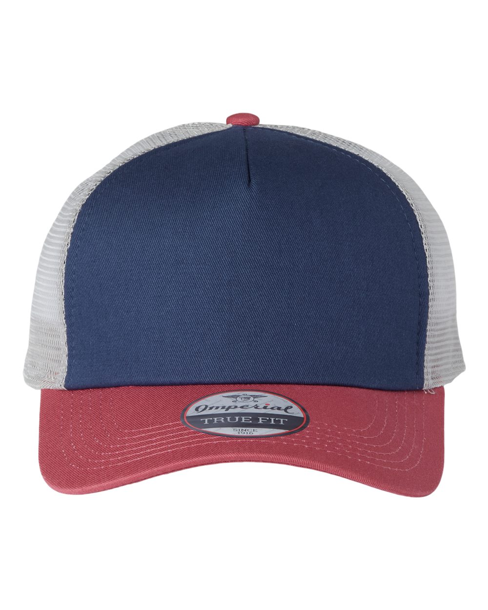 Front View of Royal/ Nantucket/ Grey North Country Trucker Cap - 1287