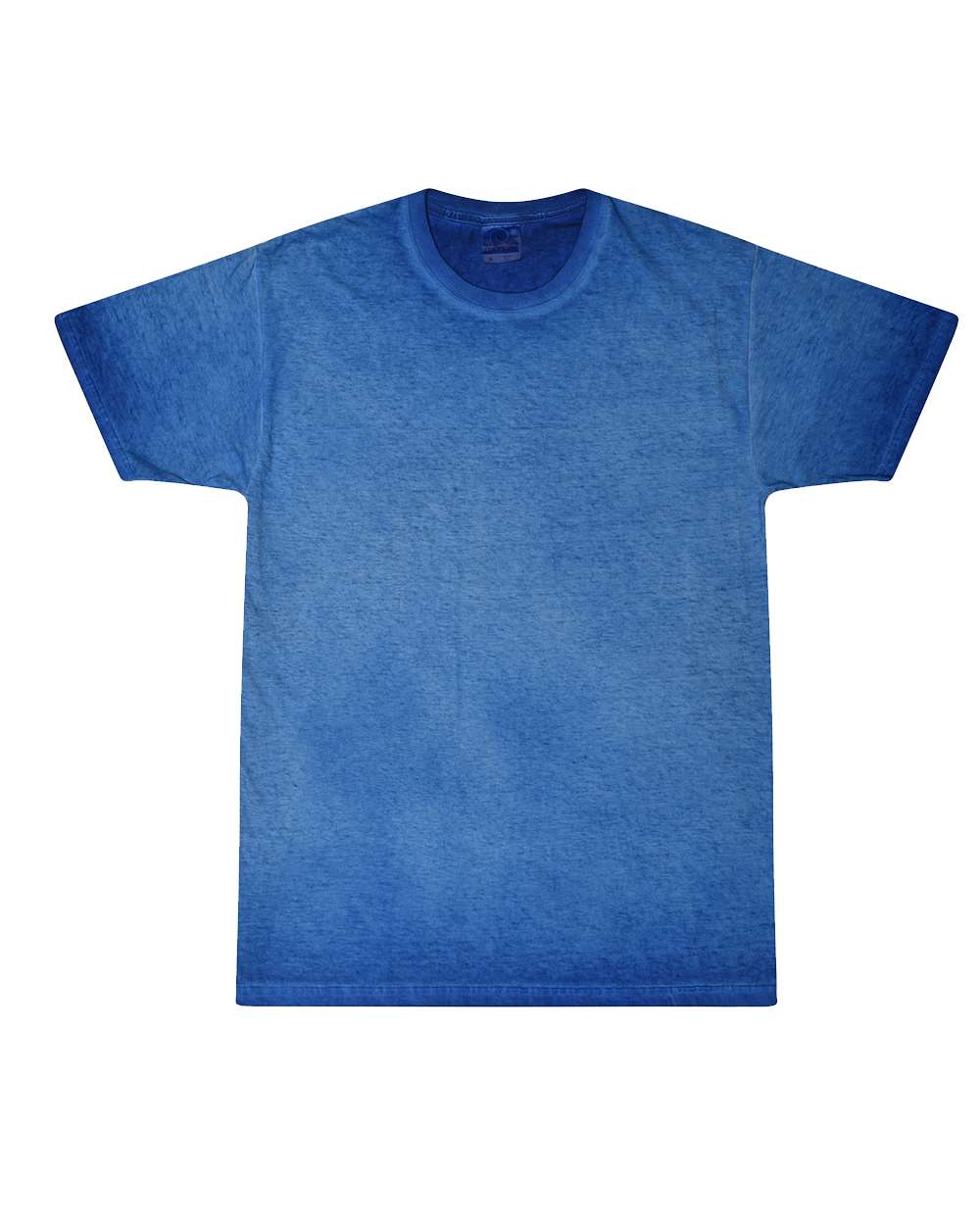 Front View of Royal Oil Wash T-Shirt - 1310