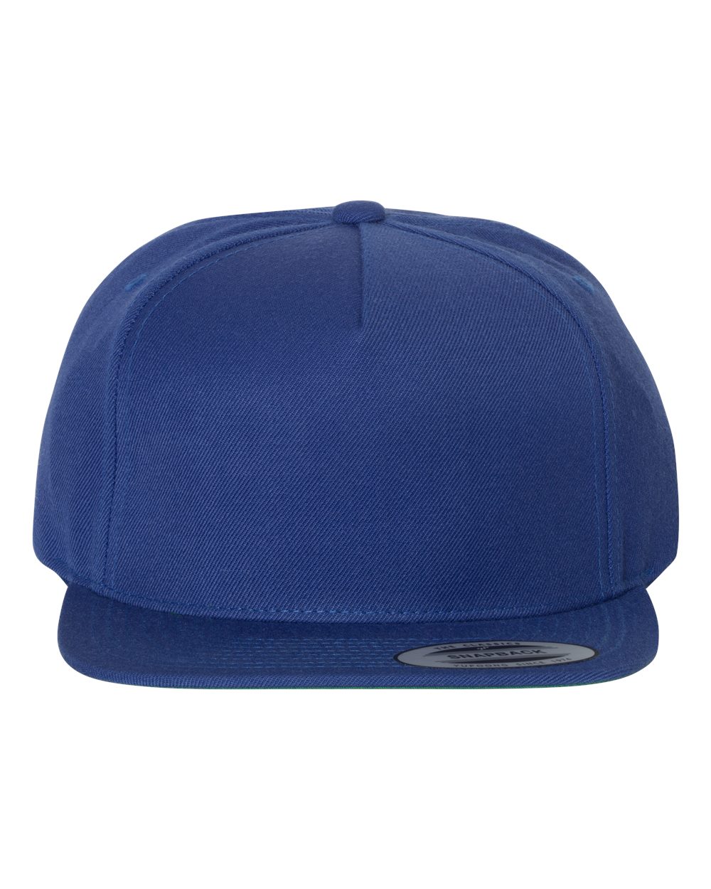 Front View of Royal Premium Five-Panel Snapback Cap - 5089M