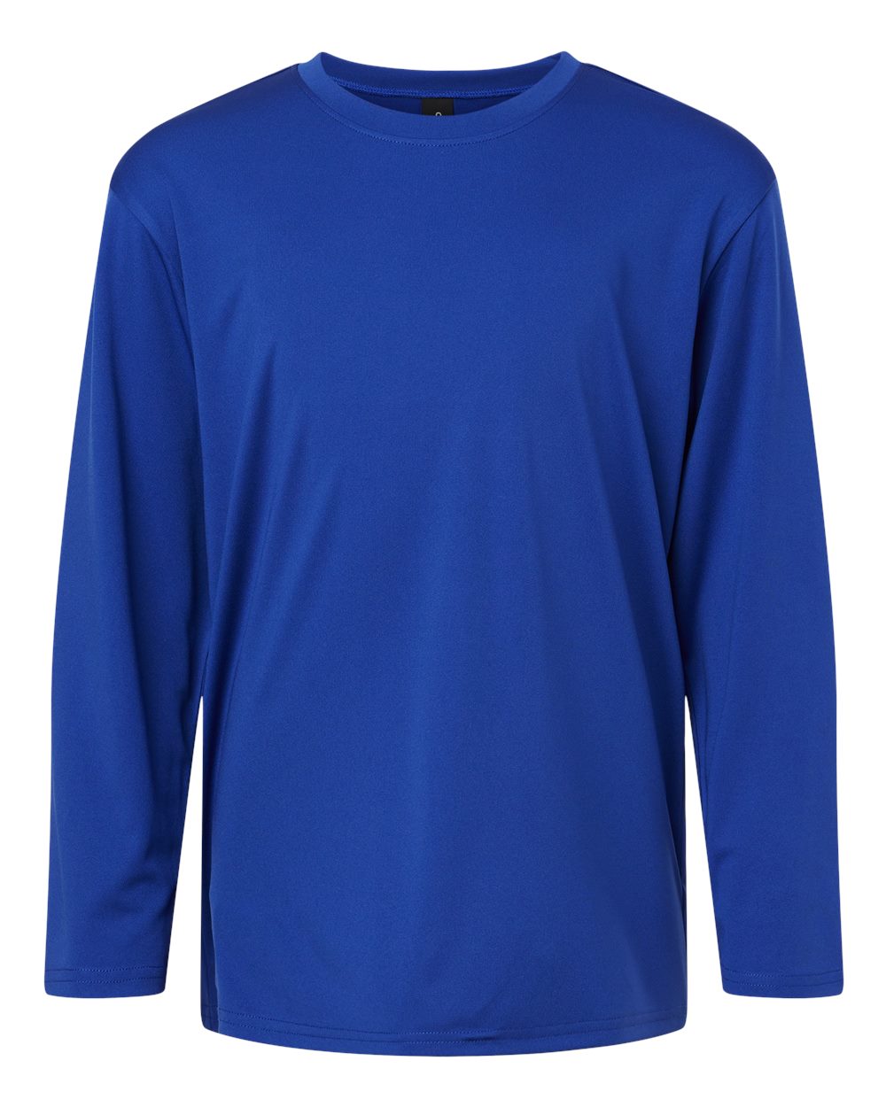 Front View of Royal Pro-Lock Youth Performance Long Sleeve T-Shirt - 48400Y
