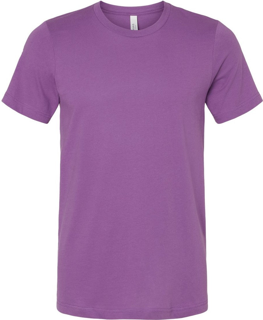 Front View of Royal Purple Jersey Tee - 3001