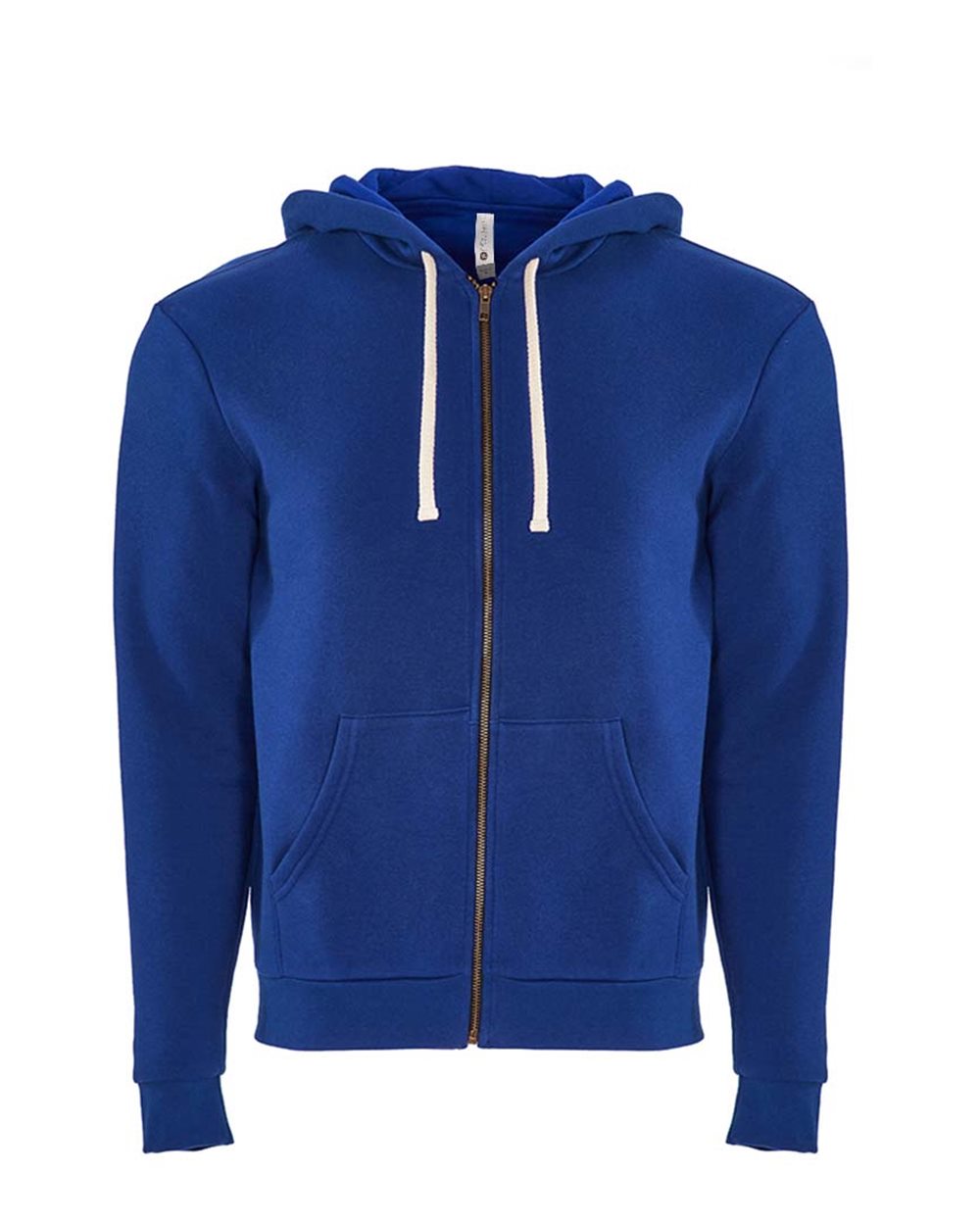 Front View of Royal Santa Barbara Full-Zip Hoodie - 9602