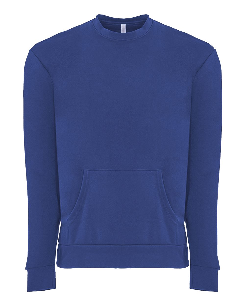 Front View of Royal Santa Barbara Pocket Crewneck Sweatshirt - 9001