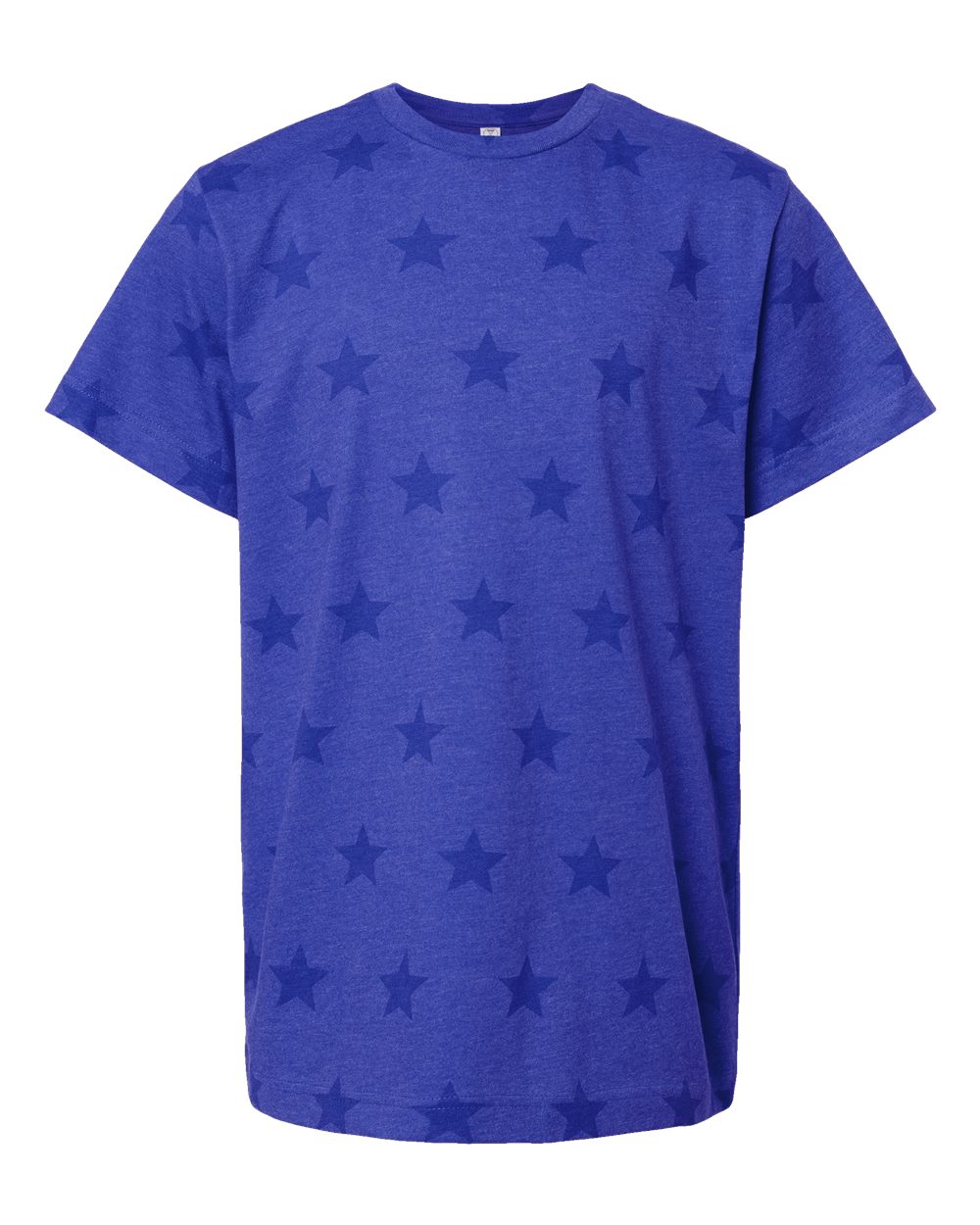 Front View of Royal Star Youth Star Print Tee - 2229