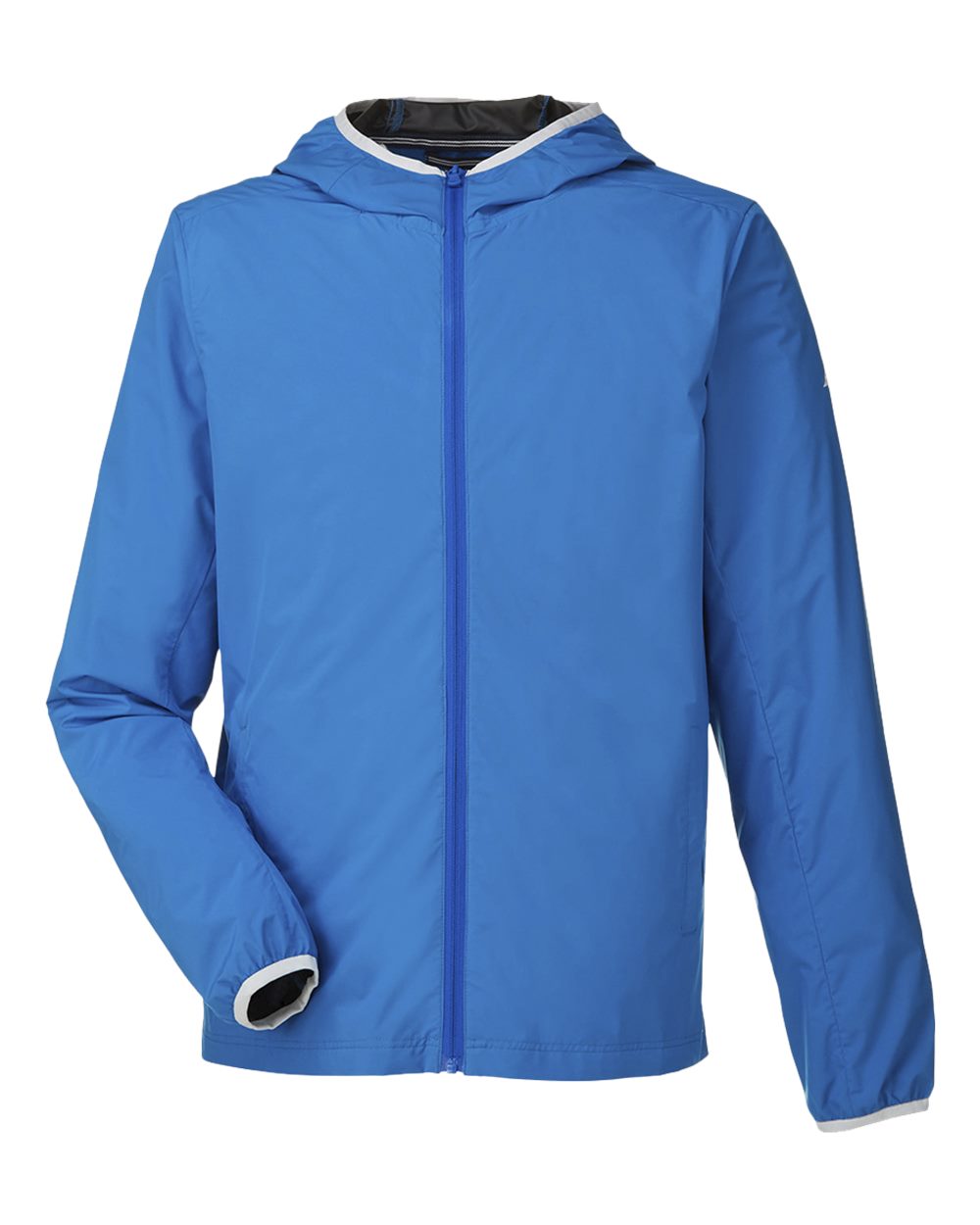 Front View of Royal Stillwater Hooded Windbreaker - N17926