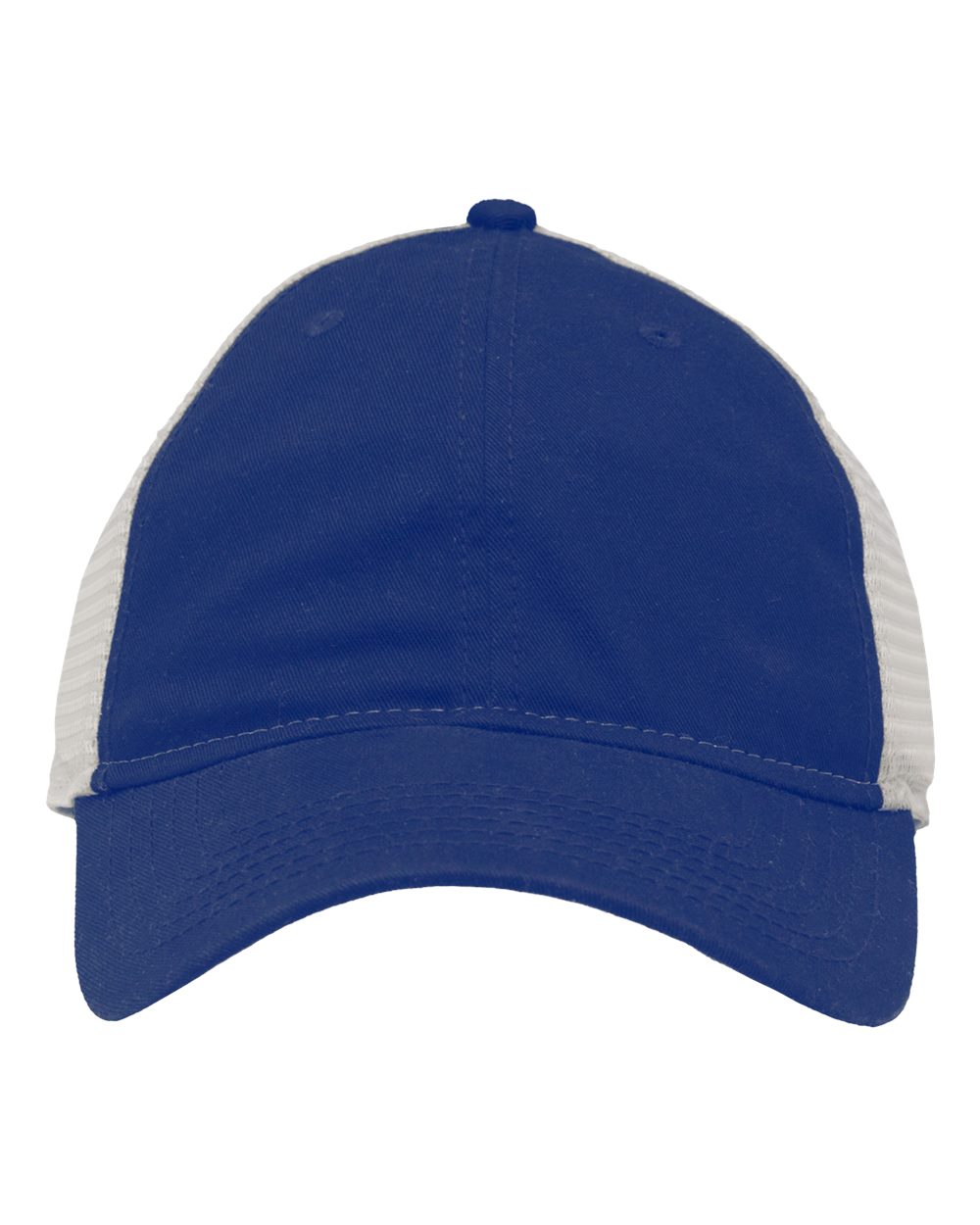 Front View of Royal/ Stone Mesh Dad Hat Fit - SP1750