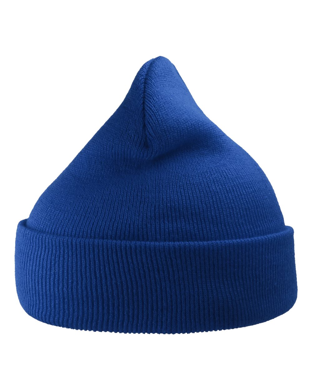 Front View of Royal Sustainable 12" Knit Beanie - WIND
