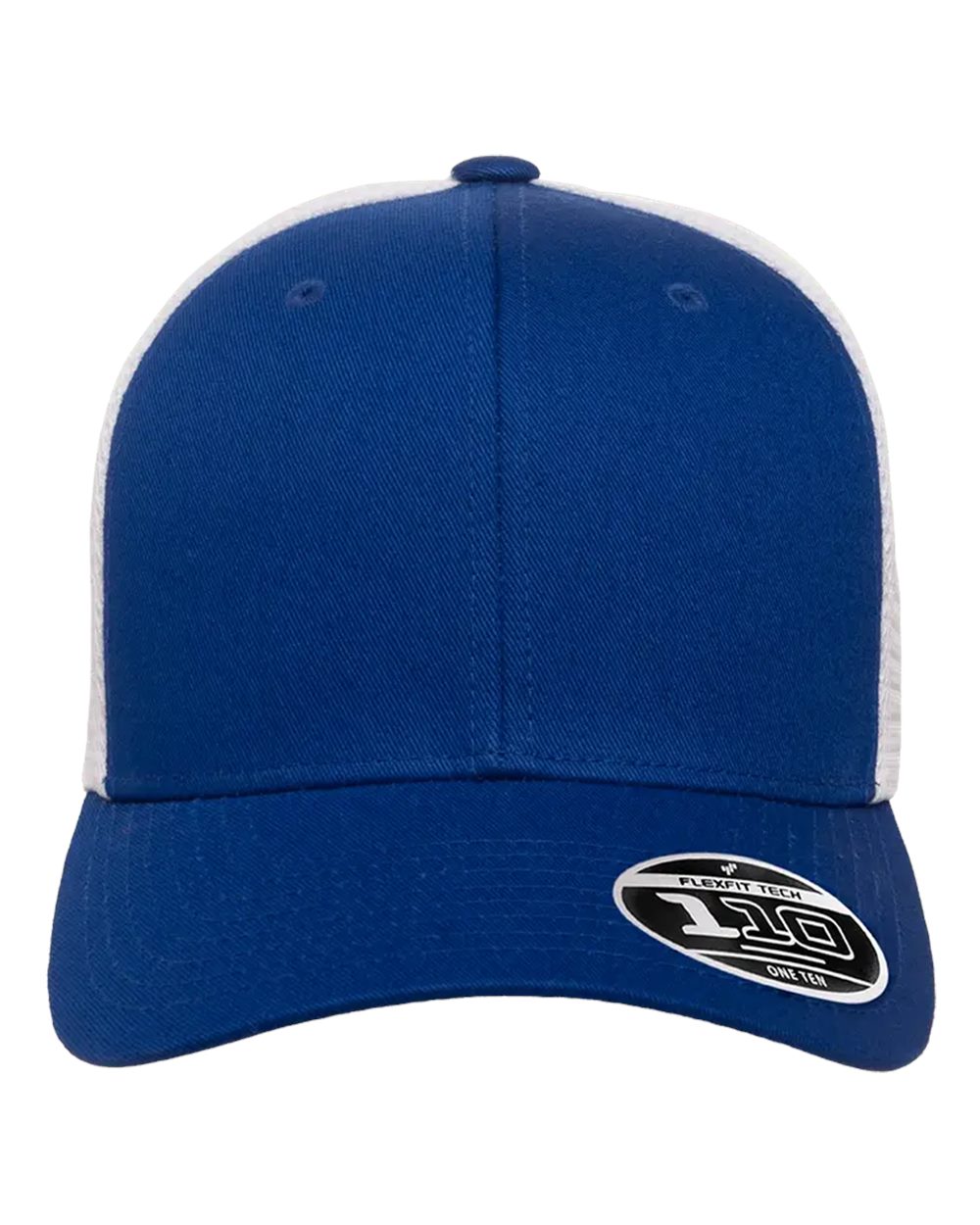 Front View of Royal/ White 110® Mesh-Back Cap - 110M