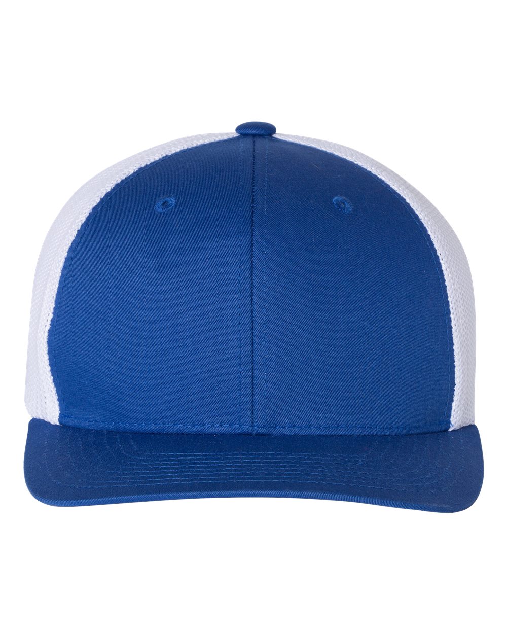 Front View of Royal/ White Trucker Cap - 6511