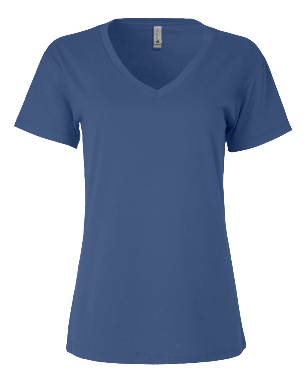Front View of Royal Women’s Cotton V-Neck T-Shirt - 3940