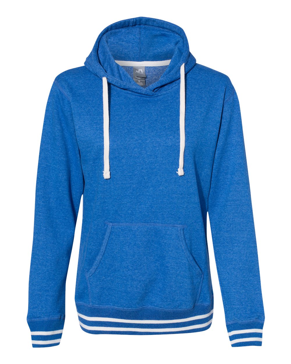 Front View of Royal Women’s Relay Hooded Sweatshirt - 8651