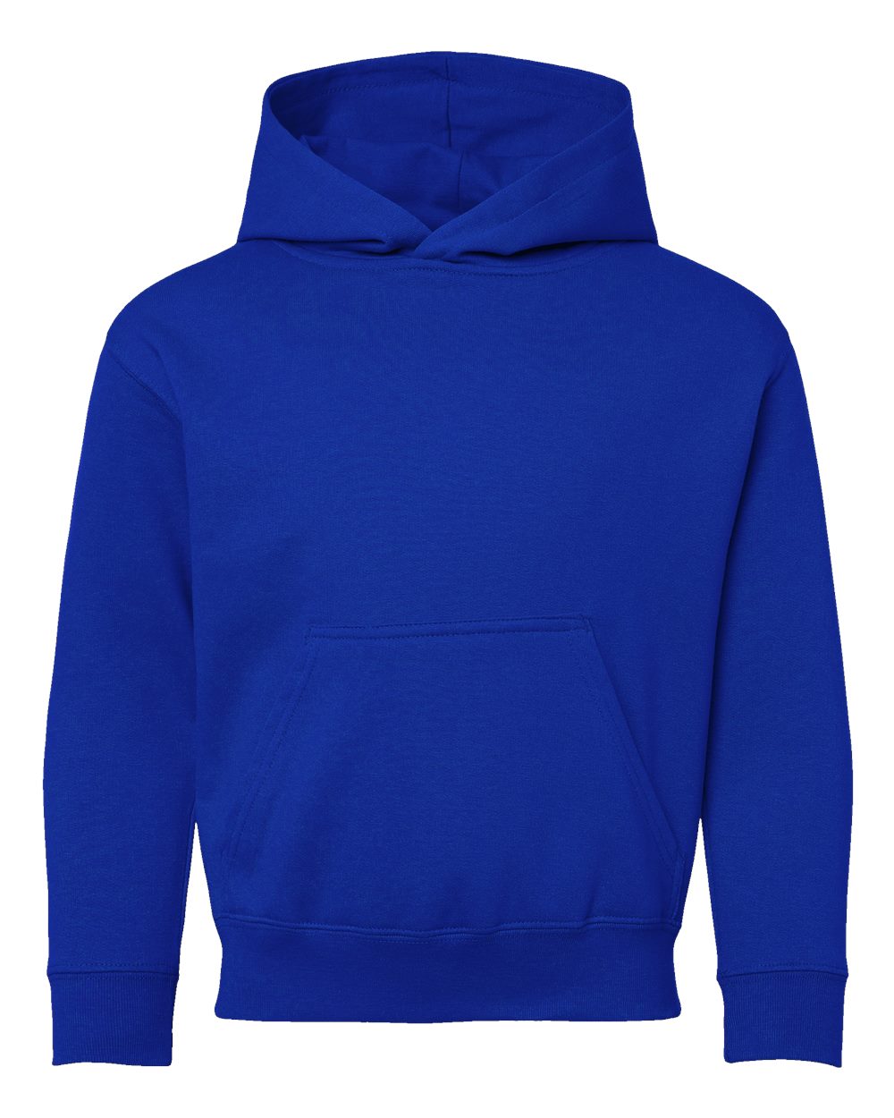 Front View of Royal Youth Fleece Hoodie - 2296