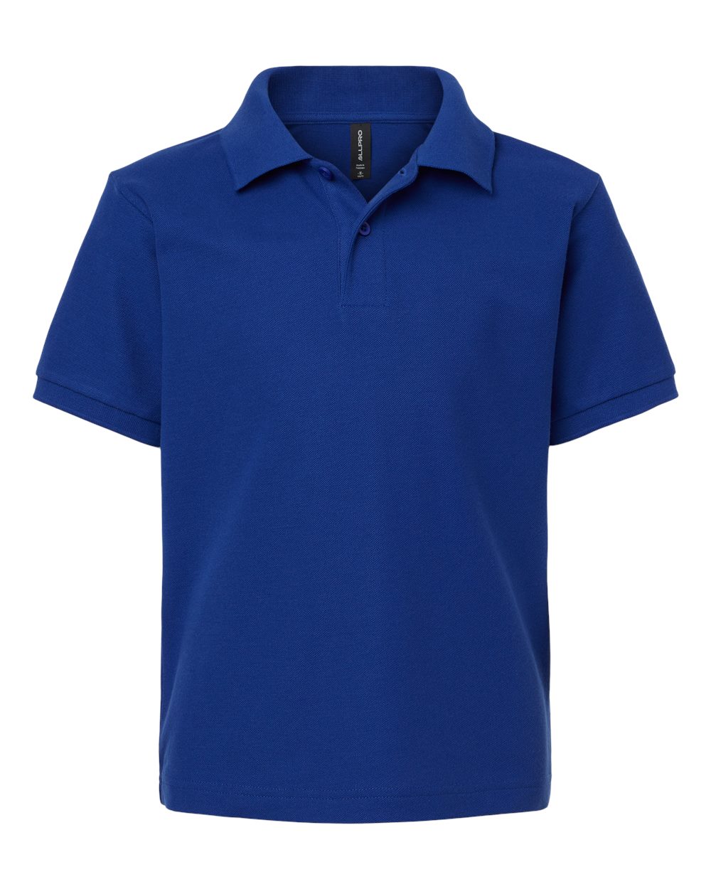 Front View of Royal Youth Pique Polo - 62800Y