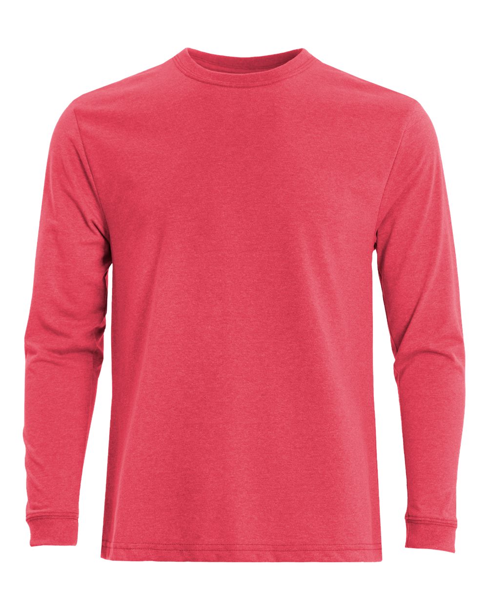 Front View of Ruby Eco Long Sleeve T-Shirt - EC102