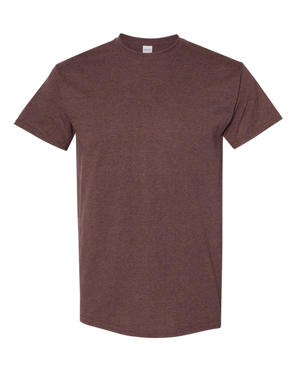 Front View of Russet Heavy Cotton™ T-Shirt - 5000