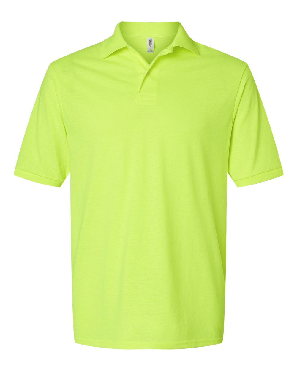 Front View of Safety Green Dri-Power® Polo - 437R