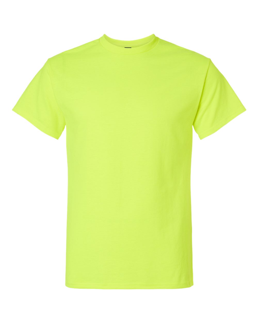 Front View of Safety Green Ultra Cotton® Tall T-Shirt - 2000T