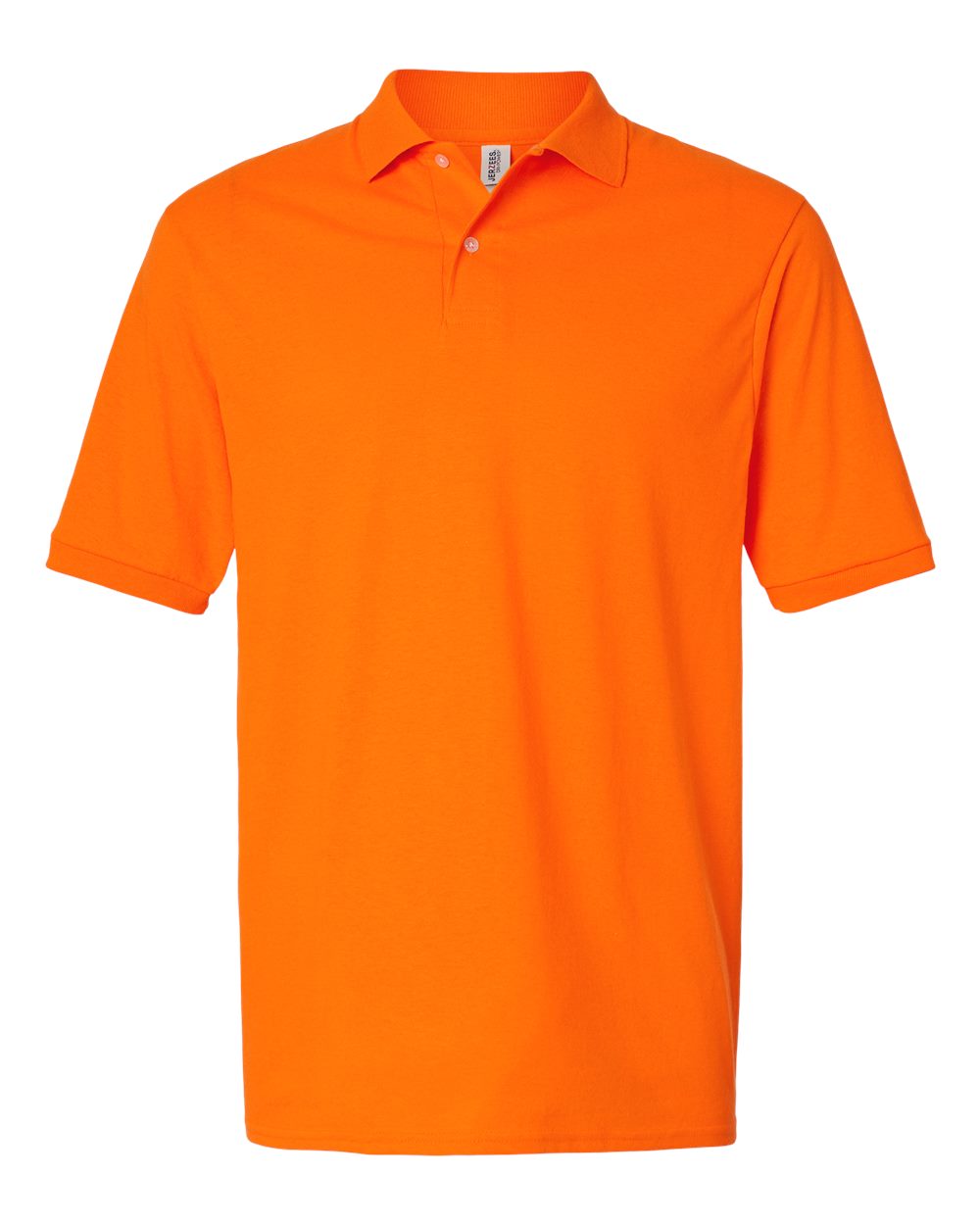 Front View of Safety Orange Dri-Power® Polo - 437R