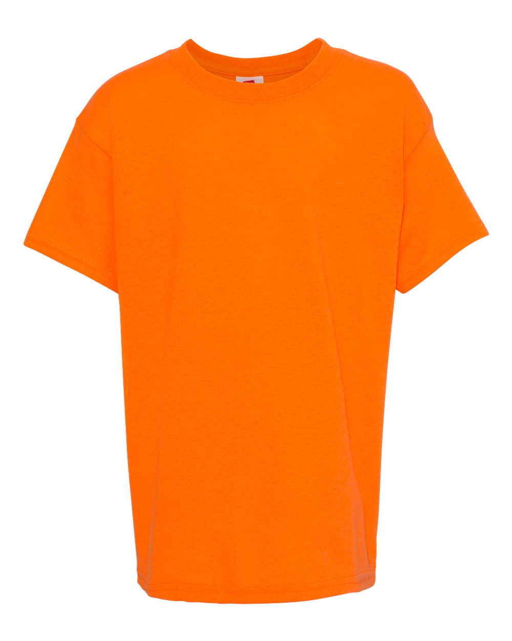 Front View of Safety Orange Ecosmart™ Youth T-Shirt - 5370