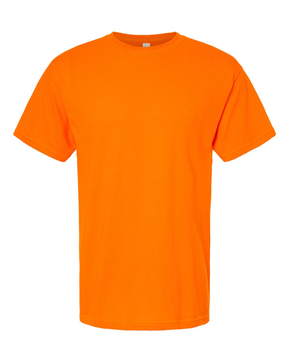 Front View of Safety Orange Gold Soft Touch T-Shirt - 4800