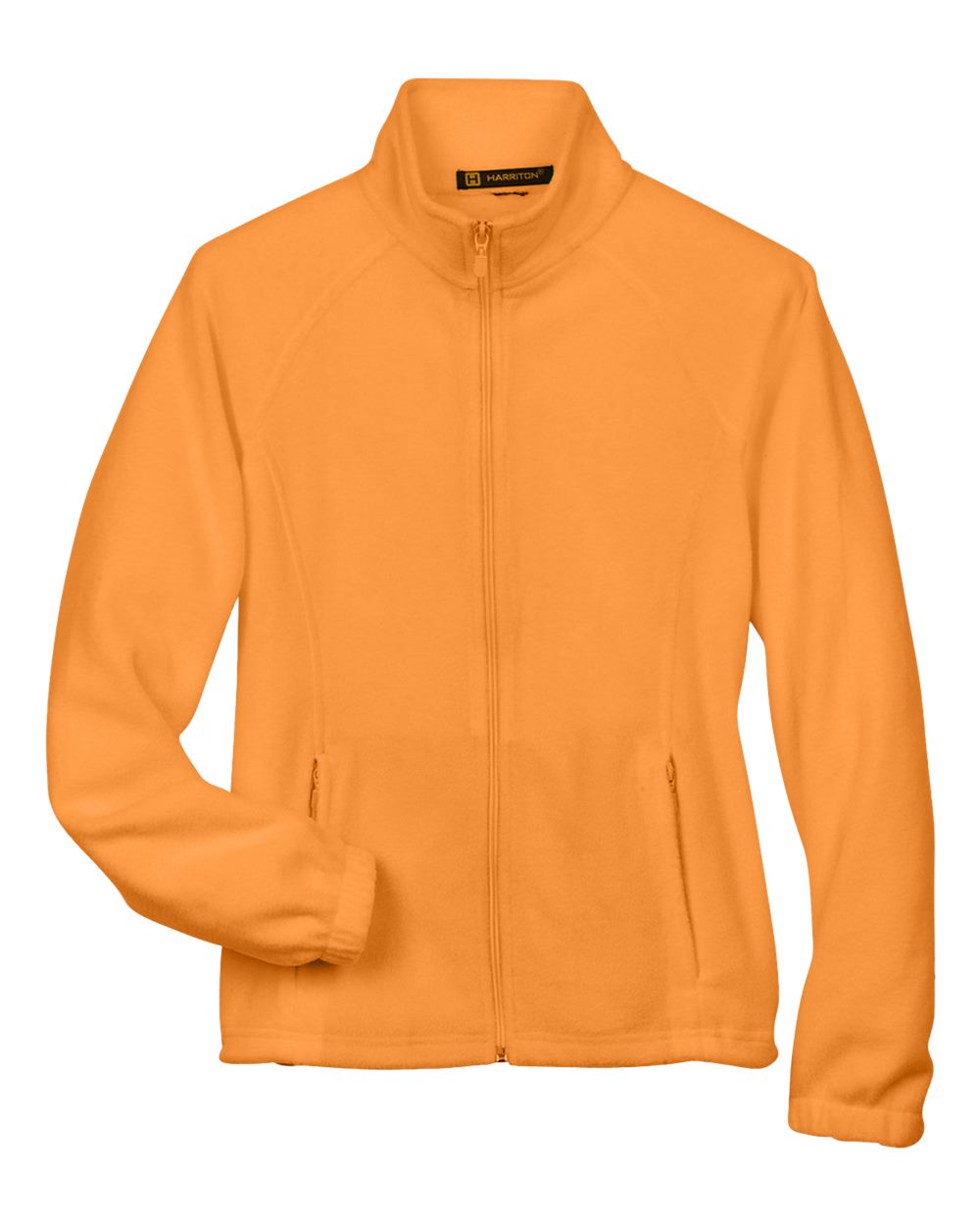 Front View of Safety Orange Women's Full-Zip Fleece - M990W