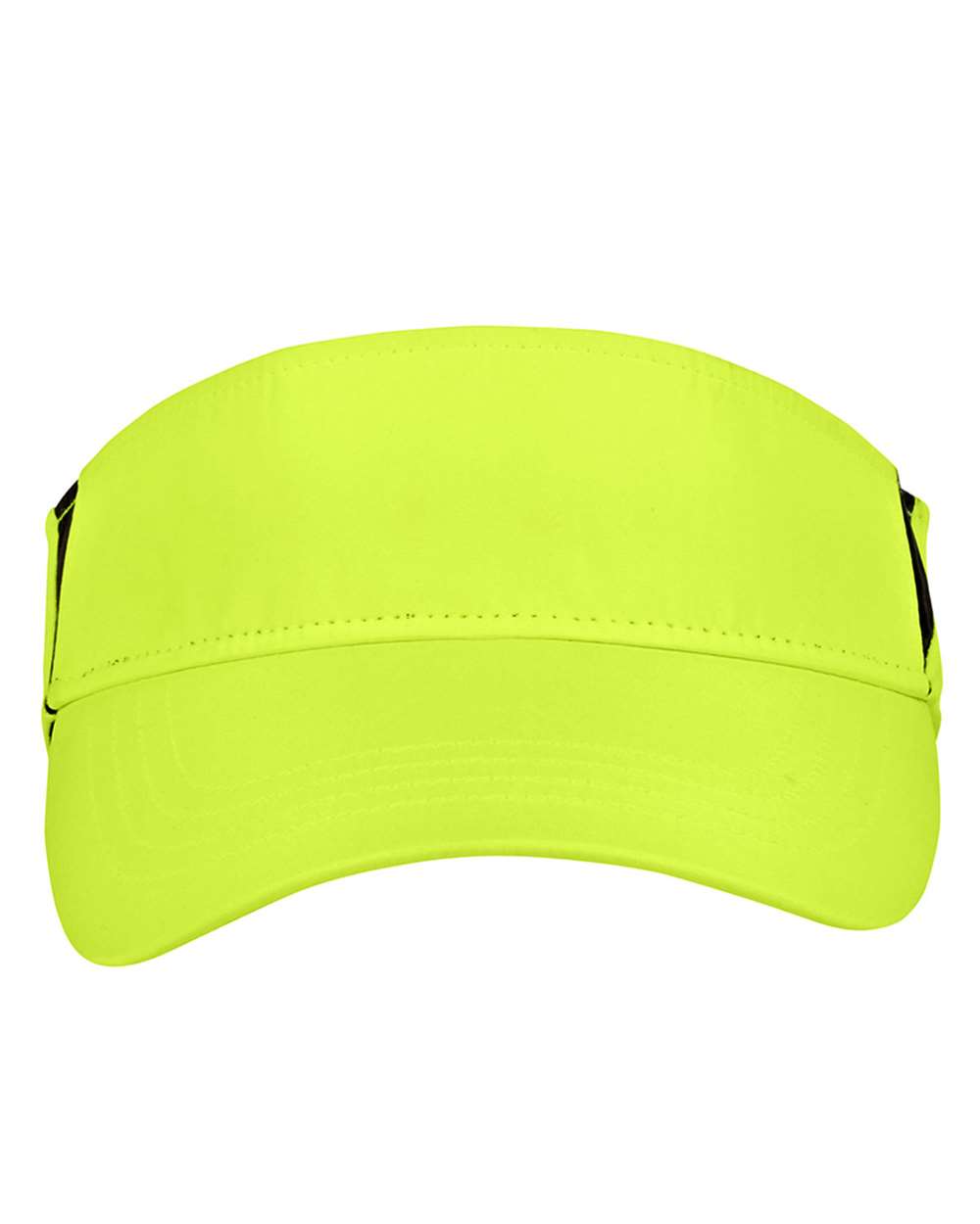 Front View of Safety Yellow/ Carbon Drive Performance Visor - CE002