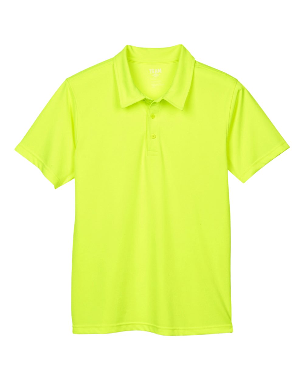 Front View of Safety Yellow Men's Command Snag Protection Polo - TT21