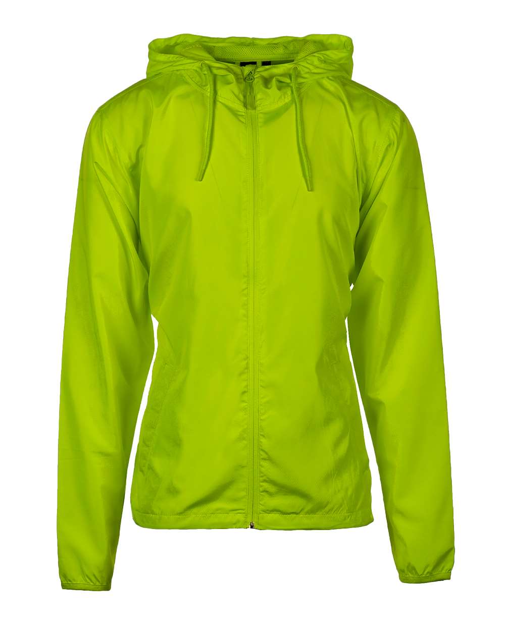 Front View of Safety Yellow Stormbreaker Jacket - 9754
